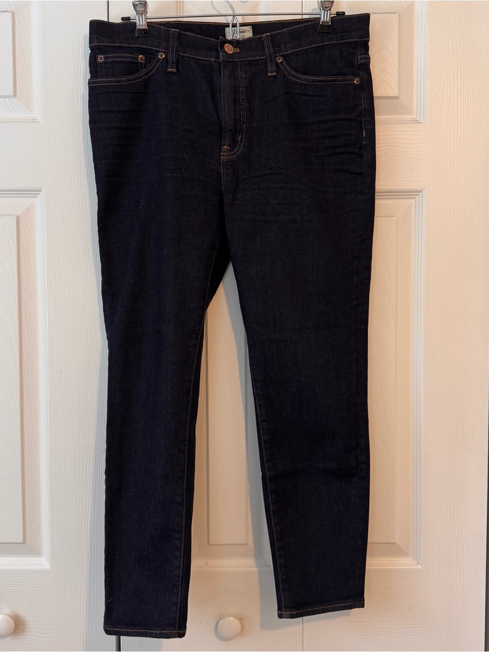 J. Crew Slim Straight Jeans in Dark Indigo